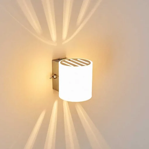 Applique Bamako Nickel Mat, 1 Lumiere