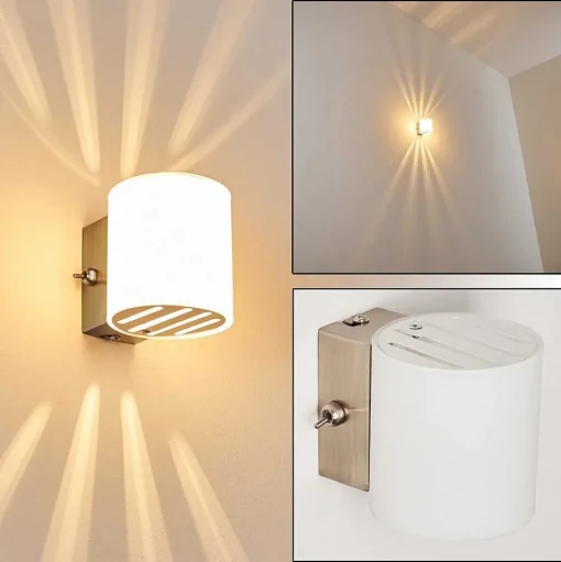 Applique Bamako Nickel Mat, 1 Lumiere