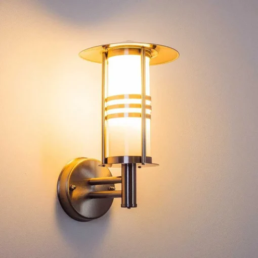 Applique Exterieure Forli Acier Inoxydable, 1 Lumiere