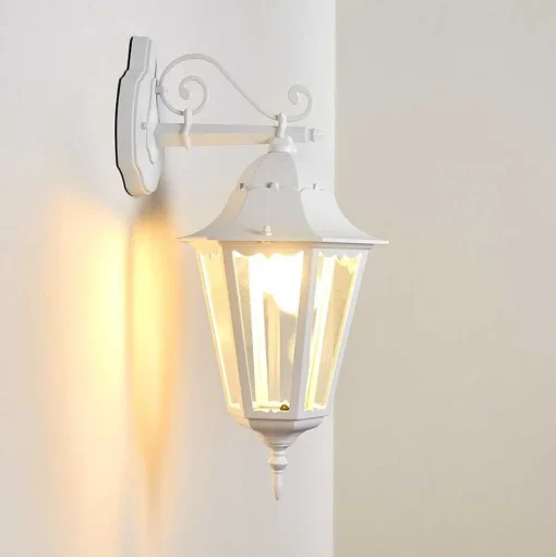 Applique Exterieure Hongkong Blanc, 1 Lumiere
