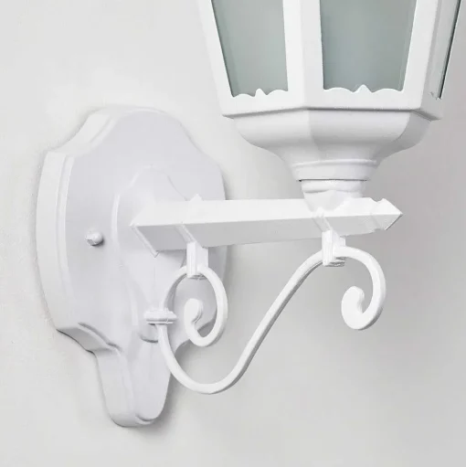 Applique Exterieure Hongkong Blanc, 1 Lumiere