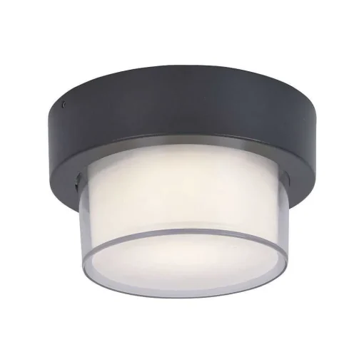 Applique Murale / Plafonnier Paul Neuhaus Q-Erik Led Blanc, 1 Lumiere, Detecteur De Mouvement, Telecommandes, Changeur De Couleurs