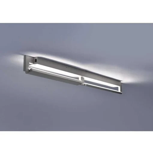 Applique Murale / Plafonnier Paul Neuhaus Q-Matteo Led Aluminium, 2 Lumieres, Telecommandes