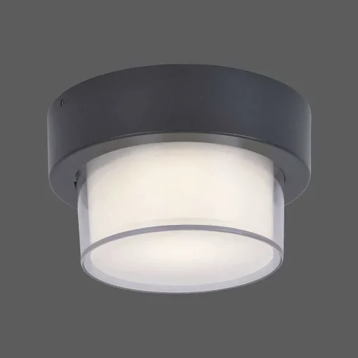 Applique Murale / Plafonnier Paul Neuhaus Q-Erik Led Blanc, 1 Lumiere, Detecteur De Mouvement, Telecommandes, Changeur De Couleurs