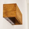 Applique Murale Adak Led Bois Fonce, 1 Lumiere