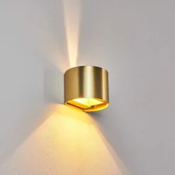 Applique Murale Badajoz Led Or, Laiton, 1 Lumiere