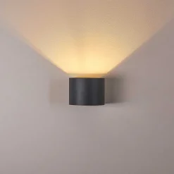 Applique Murale Badajoz Led Anthracite, 1 Lumiere