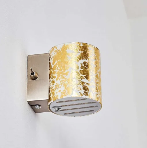 Applique Murale Bamako Nickel Mat, 1 Lumiere