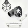 Applique Murale Baripada Anthracite, Chrome, 1 Lumiere