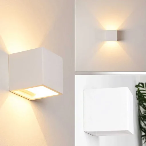 Applique Murale Braslo Blanc, 1 Lumiere