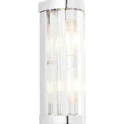 Applique Murale Brillliant Lemont Argente, 2 Lumieres