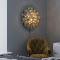 Applique Murale By Rydens Gross Chrome, 8 Lumieres