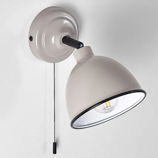 Applique Murale Catharine Gris, 1 Lumiere