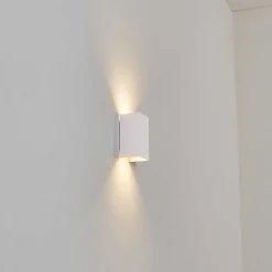 Applique Murale D'Exterieur Tamarin Led Blanc, 1 Lumiere