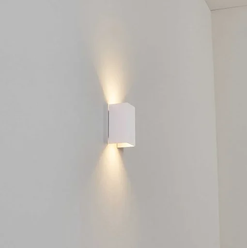 Applique Murale D'Exterieur Tamarin Led Blanc, 1 Lumiere