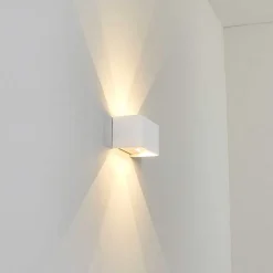 Applique Murale D'Exterieur Tamarin Led Blanc, 1 Lumiere