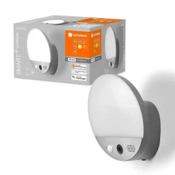 Applique Murale D'Exterieur Ledvance Smart+ Gris, 1 Lumiere, Detecteur De Mouvement