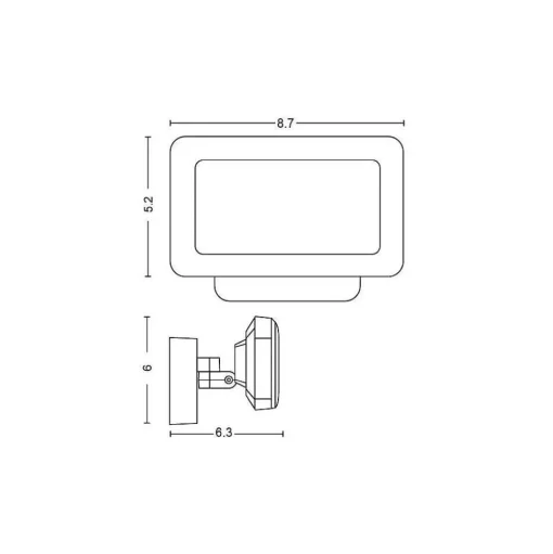 Applique Murale D'Exterieur Philips Hue White Welcome Led Noir, 1 Lumiere