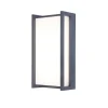 Applique Murale D'Exterieur Lutec Qubo Led Anthracite, 1 Lumiere, Changeur De Couleurs
