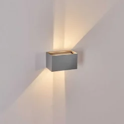 Applique Murale D'Exterieur Tamarin Led Gris, 1 Lumiere
