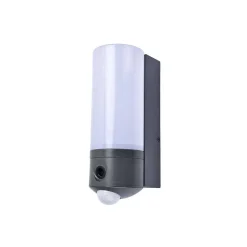 Applique Murale D'Exterieur Lutec Pollux Led Anthracite, 1 Lumiere, Detecteur De Mouvement