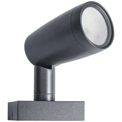 Applique Murale D'Exterieur Ledvance Garden Spot Gris, 1 Lumiere, Changeur De Couleurs