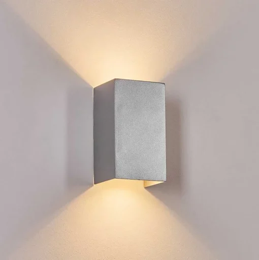 Applique Murale D'Exterieur Tamarin Led Gris, 1 Lumiere