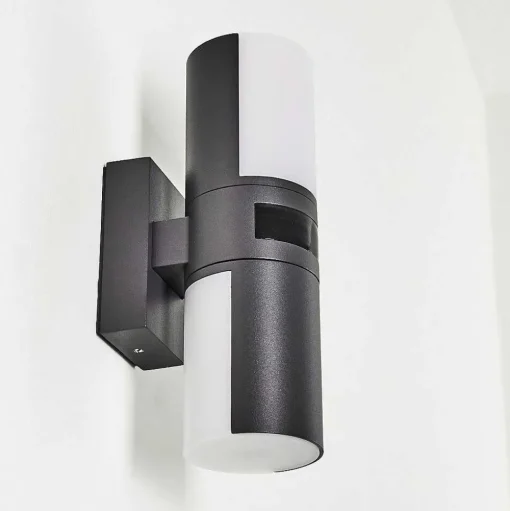 Applique Murale D'Exterieur Baulund Led Anthracite, 1 Lumiere, Detecteur De Mouvement