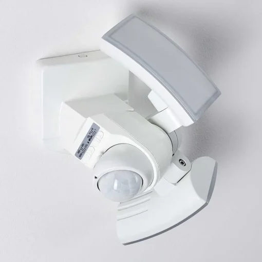 Applique Murale D'Exterieur Foroyar Led Blanc, 2 Lumieres, Detecteur De Mouvement