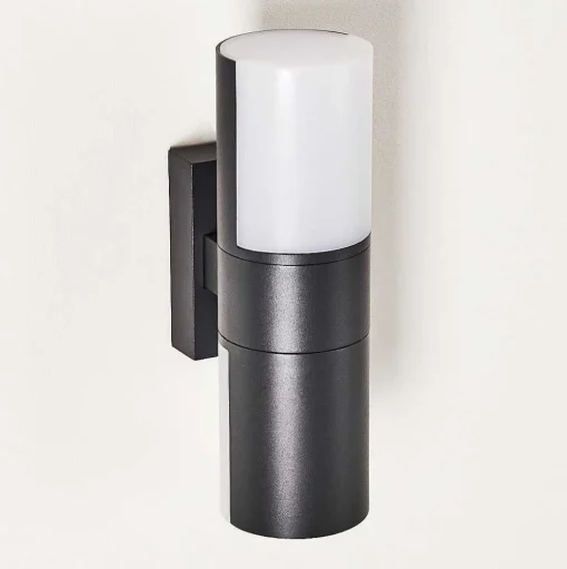 Applique Murale D'Exterieur Baulund Led Anthracite, 1 Lumiere