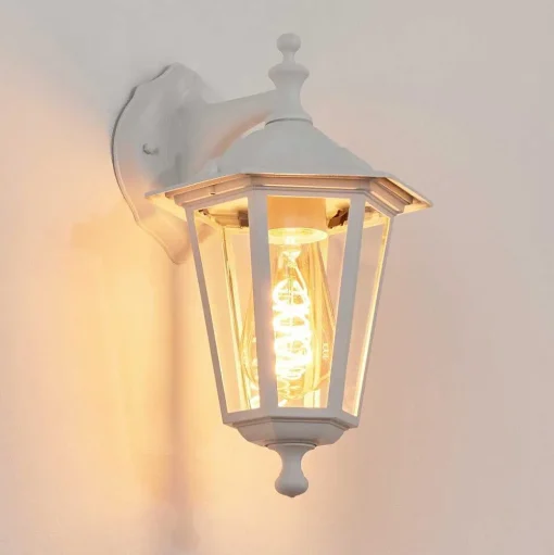 Applique Murale D'Exterieur Valtimo Blanc, 1 Lumiere