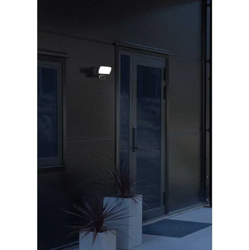 Applique Murale D'Exterieur Konstsmide Camera-Smart-Light Led Noir, 1 Lumiere, Detecteur De Mouvement