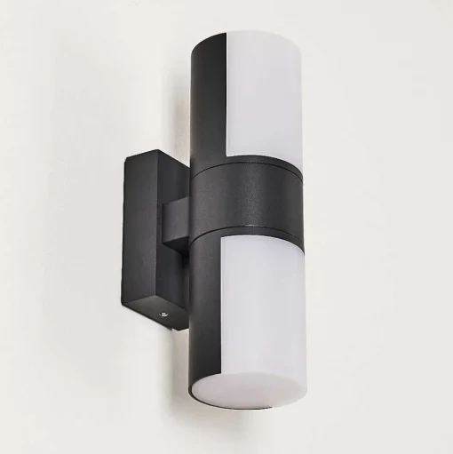 Applique Murale D'Exterieur Baulund Led Anthracite, 1 Lumiere