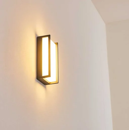 Applique Murale D'Exterieur Skove Led Anthracite, 1 Lumiere
