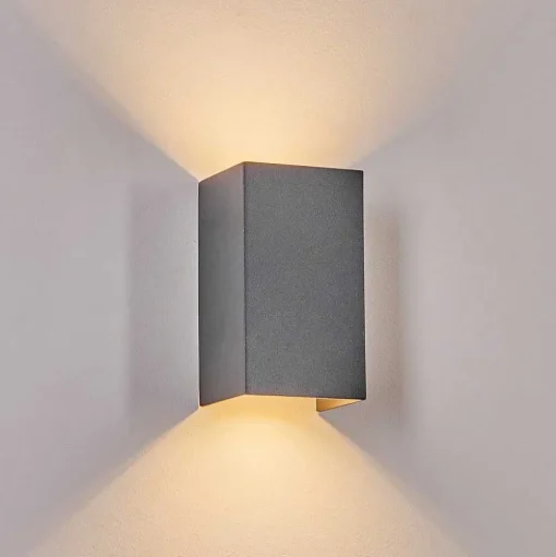 Applique Murale D'Exterieur Tamarin Led Anthracite, 1 Lumiere