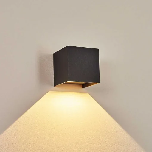 Applique Murale D'Exterieur Tamarin Led Anthracite, 1 Lumiere