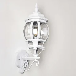 Applique Murale D'Exterieur Lentua Blanc, 1 Lumiere