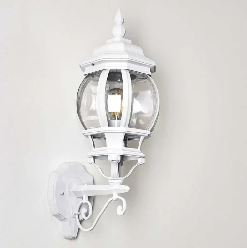 Applique Murale D'Exterieur Lentua Blanc, 1 Lumiere