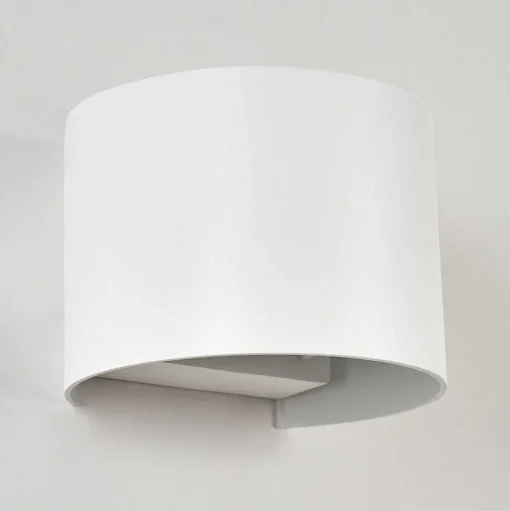 Applique Murale D'Exterieur Tamarin Led Blanc, 2 Lumieres