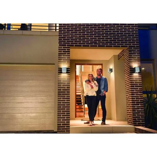 Applique Murale D'Exterieur Ledvance Smart+ Acier Brosse, 1 Lumiere