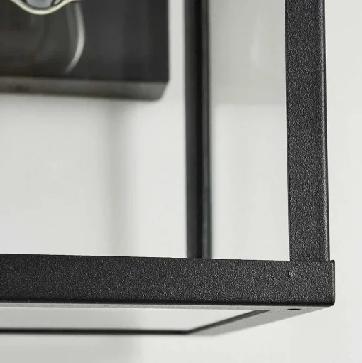 Applique Murale D'Exterieur Tieva Noir, 1 Lumiere, Detecteur De Mouvement