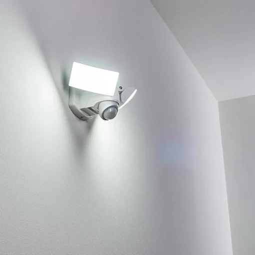 Applique Murale D'Exterieur Foroyar Led Blanc, 2 Lumieres, Detecteur De Mouvement