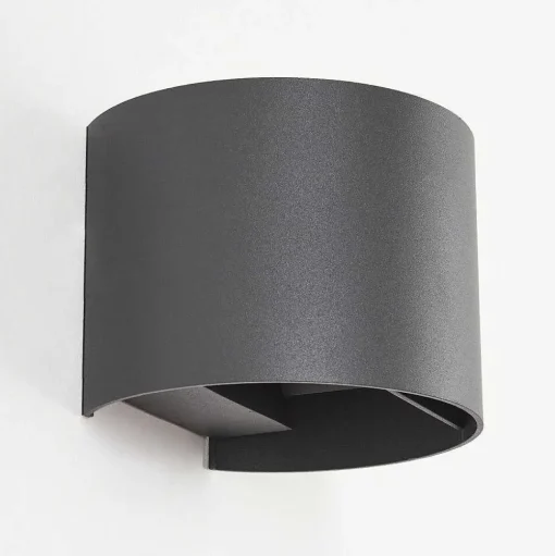 Applique Murale D'Exterieur Tamarin Led Anthracite, 2 Lumieres