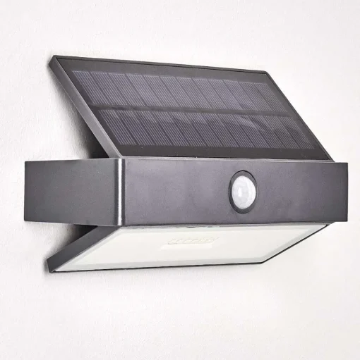 Applique Murale D'Exterieur Wiborg Led Anthracite, 1 Lumiere, Detecteur De Mouvement