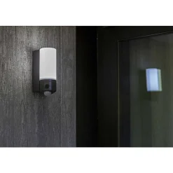 Applique Murale D'Exterieur Lutec Pollux Led Anthracite, 1 Lumiere, Detecteur De Mouvement