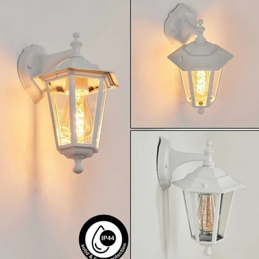 Applique Murale D'Exterieur Valtimo Blanc, 1 Lumiere
