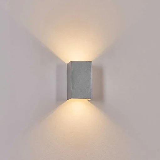 Applique Murale D'Exterieur Tamarin Led Gris, 1 Lumiere