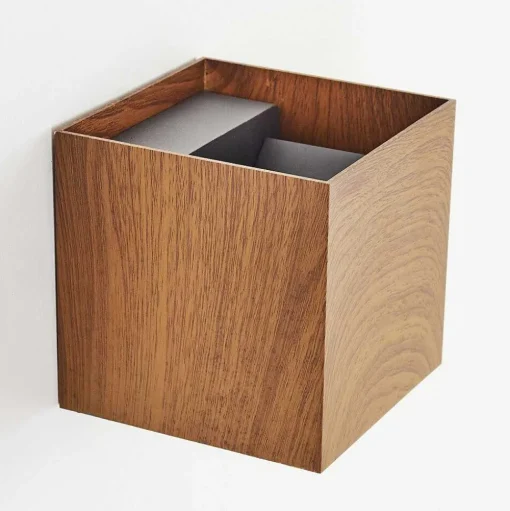 Applique Murale D'Exterieur Tamarin Led Anthracite, Brun, Couleur Bois, 1 Lumiere