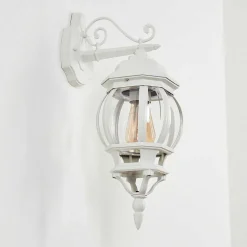 Applique Murale D'Exterieur Lentua Blanc, 1 Lumiere