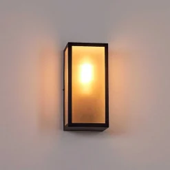 Applique Murale D'Exterieur Hakkas Noir, 1 Lumiere